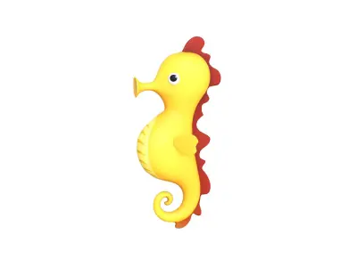 Sea Horse v002 3D model
