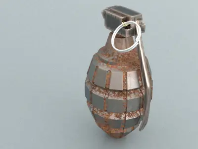 laos Game Hand Grenade Low-poly 3D model