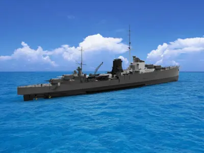 hms Ajax  3D model