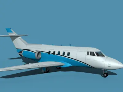 British Aerospace 125 Dominie V02 3D model