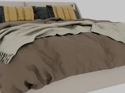 realistic high Quality 3D Bed Free 3D model