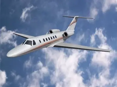 Cessna Citation cj3 private jet 3D model