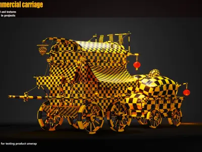 old commercial carriage 3D model