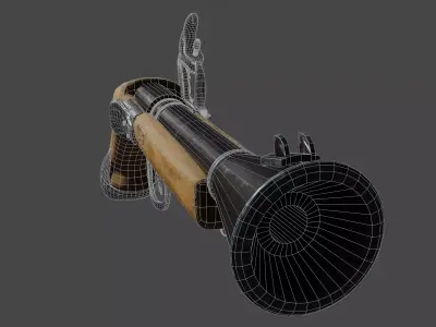 Pirate gun Low-poly 3D model