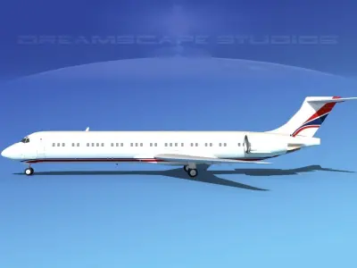 McDonnell Douglas MD-87 Corporate 6 3D model