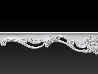 CARVED CABRIOLE Furniture LEG set - 011 Free 3D print model