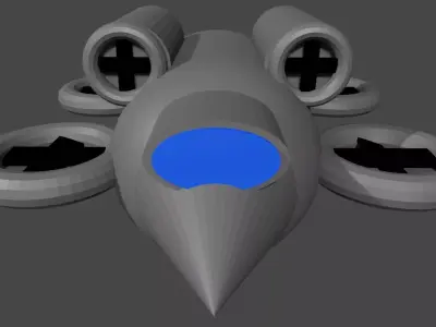 hover car 3 Free 3D model