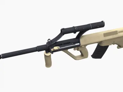 Steyr AUG A1 Low-poly 3D model