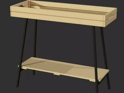 An IKEA Plant Stand Free low-poly 3D model