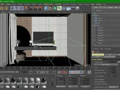 guest bedroom Free 3D model