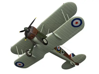 Gloster Gladiator Mk-II 3D model