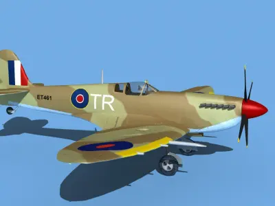 Supermarine Spitfire Mk IXb V04 3D model
