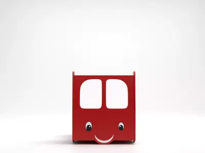 Cartoon Fire Truck Ride 3D model