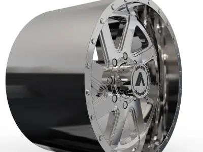 ASANTI WINDMILL WHEEL 3D MODEL 3D model