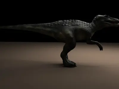 Baryonx Rigged 3D model