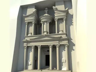 Architecture Petra 3D Model 3D model