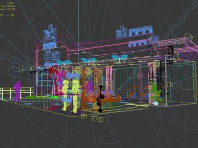 Exhibition - Area - 12X15-3DMAX2011-03 3D model