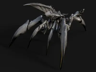 Arachnid Monster Low-poly 3D model