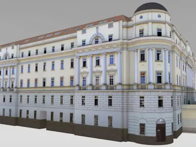 Classical Government Building Low-poly 3D model
