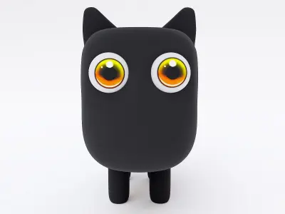 Cat cartoon 3dmodel 3D model