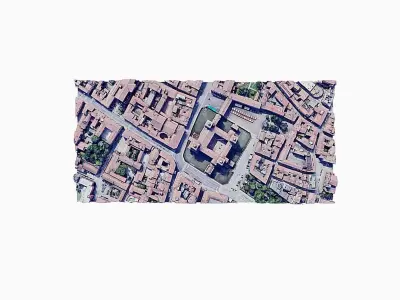 Estense Castle - Castello Low-poly 3D model