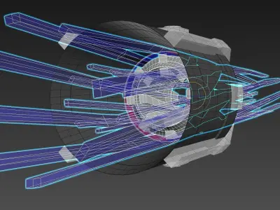 Regenerative Vortex Thruster - Efficiency Booster Nozzle 3D model
