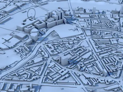 London City England 3D print model