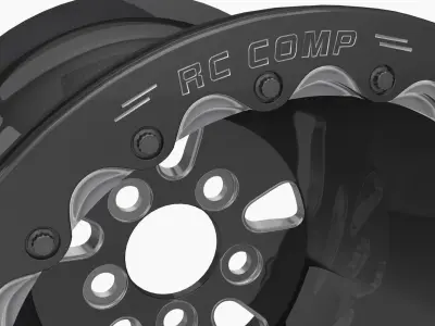 RC Components F-5 HP Eclipse finish rear wheel Low-poly 3D model