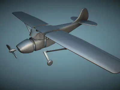 Cessna 170B - 3D Printable Model 3D print model