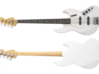 Bass Guitar Part 1 Low-poly 3D model