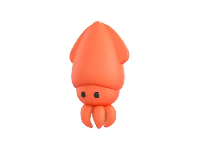 Character069 Squid 3D model