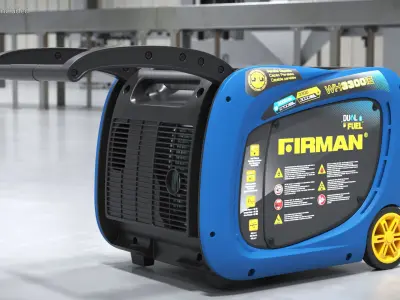 Firman Portable Dual Fuel Inverter Generator 3D model