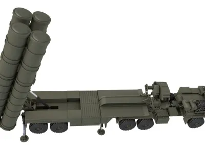 S-400 Launch Vehicle 3D model