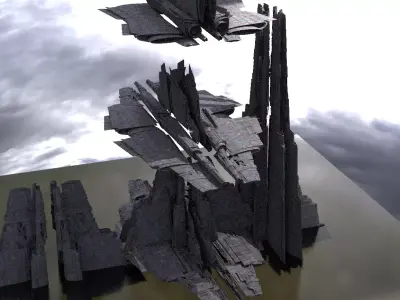 Stargate Pyramid City 6 models 3D model