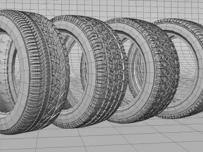 Tire car 3D Model  3D model