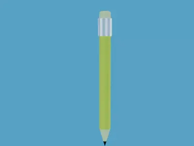 pencil Low-poly 3D model purchase