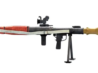 Handheld Anti Tank Grenade Launcher RPG7 Low-poly 3D model