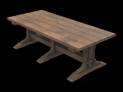 dining table 02 3D model