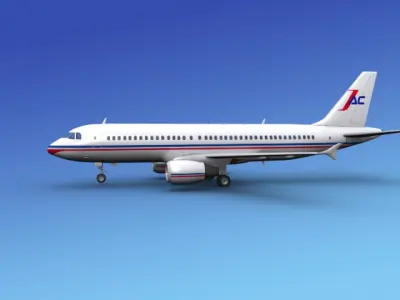 Airbus A320 Corporate 4 3D model