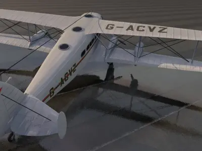 De Havilland DH-86 Express 3D model