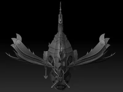 Steampunk  Lionfish 3D model