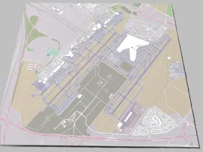  Abu Dhabi International Airport  3D model