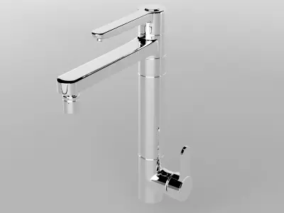Kitchen Chrome Tap 3D model