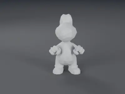 Low-Poly Yoshi nintendo 3D model
