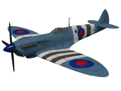 Supermarine spitfire Mk-XI 3D model