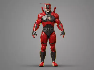 Daredevil Armor Scifi suit 3d model print  3D model