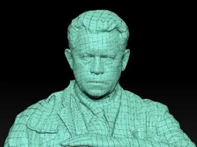 Adult medical doctor male posing for commercial 186 Low-poly 3D model