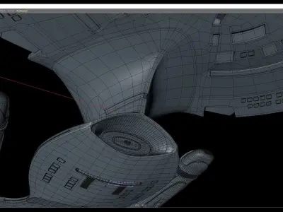 Star Trek Galaxy Class USS Enterprise NCC-1701-D PBR Low-poly 3D model