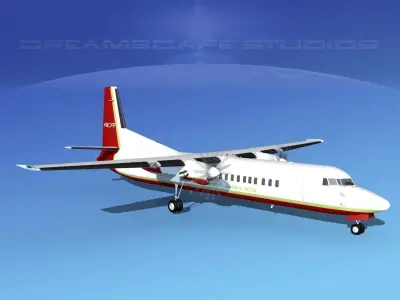 Fokker F-60 Air Charter America 3D model