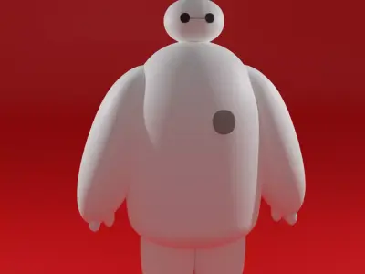 Baymax 3d model big hero Free 3D model